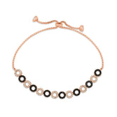 Silver Rose Hoop Elevator Bracelet